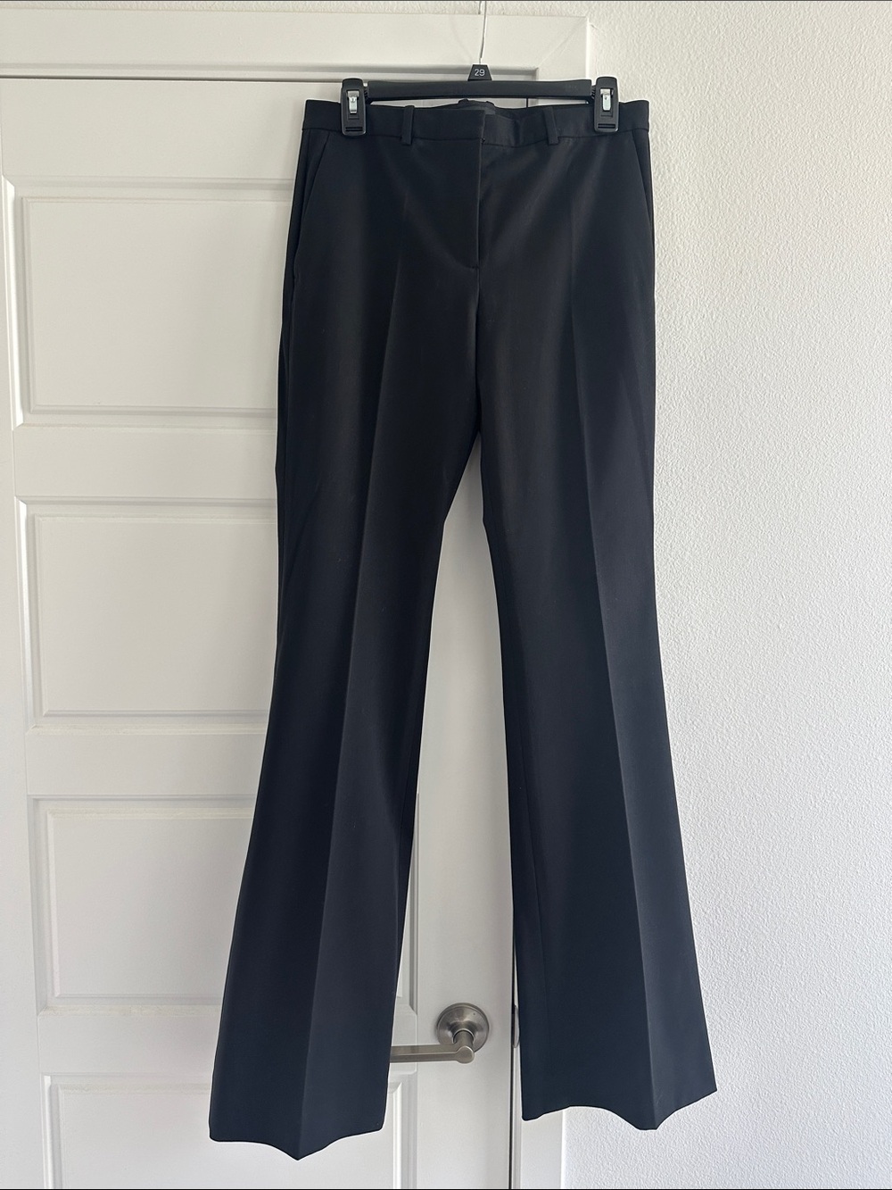 NWT Theory Demitria Black Bootcut Dress Pants Size 6